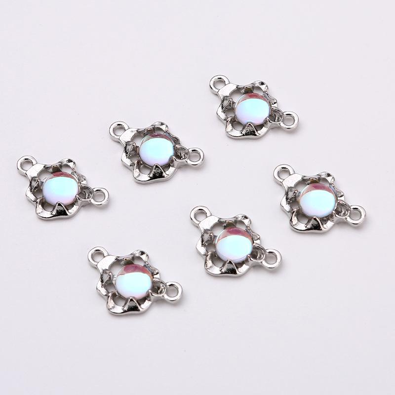 DIY Irregular Minimalist Cat s Eye Stone Pendant Jewelry: Bracelet, Necklace, and Accessories in Zinc Alloy