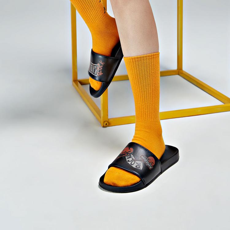 Kappa Back To Back Artist Collaboration Color Block Slide Sandals Unisex Footwear Black K0BX5LT05D-990