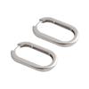 ANENJERY Koreanische Oval Creolen Frauen Gold Vintage Sexy Elegante Geometrische Ohrringe S-E1372