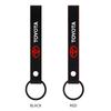 1pcs Car Interior Stickers Car Keychain Suede Car Key Ring for Toyota Chr Corolla Camry Rav4 Yaris Hilux Prius Avensis