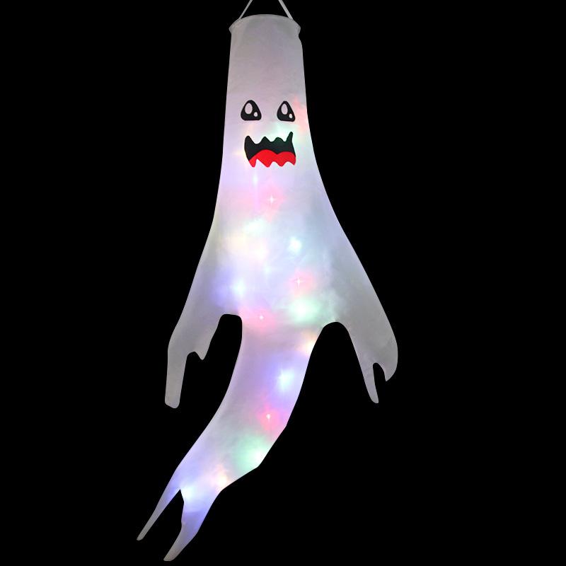 

1Pc Outdoor Halloween Ghost Hanging Glowing Ghost Led Ghost Parties Decor Haunted Houses Scary Props Day Of The Dead Glow Darks