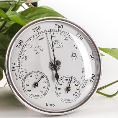 Outdoor Temperature Gauge Barometer with Hygrometer Precision Weather Station,3 In 1 Barometer for Indoor Outdoor Use Digital Hygrometer