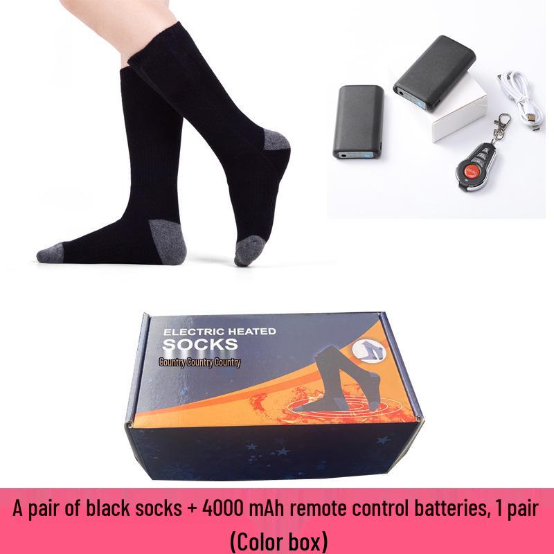 Rechargeable Electric Heated Socks - Unisex Winter Foot Warmers