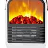 Portable Space Heater with Realistic Flame Overheat Protection Mini Electric Fireplace Heater for