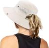 Women's UV Protection Foldable Sun Hat, Wide Brim Beach Fishing Hat with Ponytail Hole, Breathable Mesh