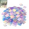 Hoge Transparantie Acryl Vierkanten Mini Iridescent Vierkanten Doorschijnende Regenboog Stukjes 2cm 3cm Holografische Duurzame Knutsel Tegels voor DIY Knutselen Mozaïek