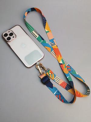 Künstlerischer Crossbody Handytasche Lanyard Riemen Hängendes Halsseil Verstellbar Handy Anhänger Lanyard Mit Universal Clip Dichtung