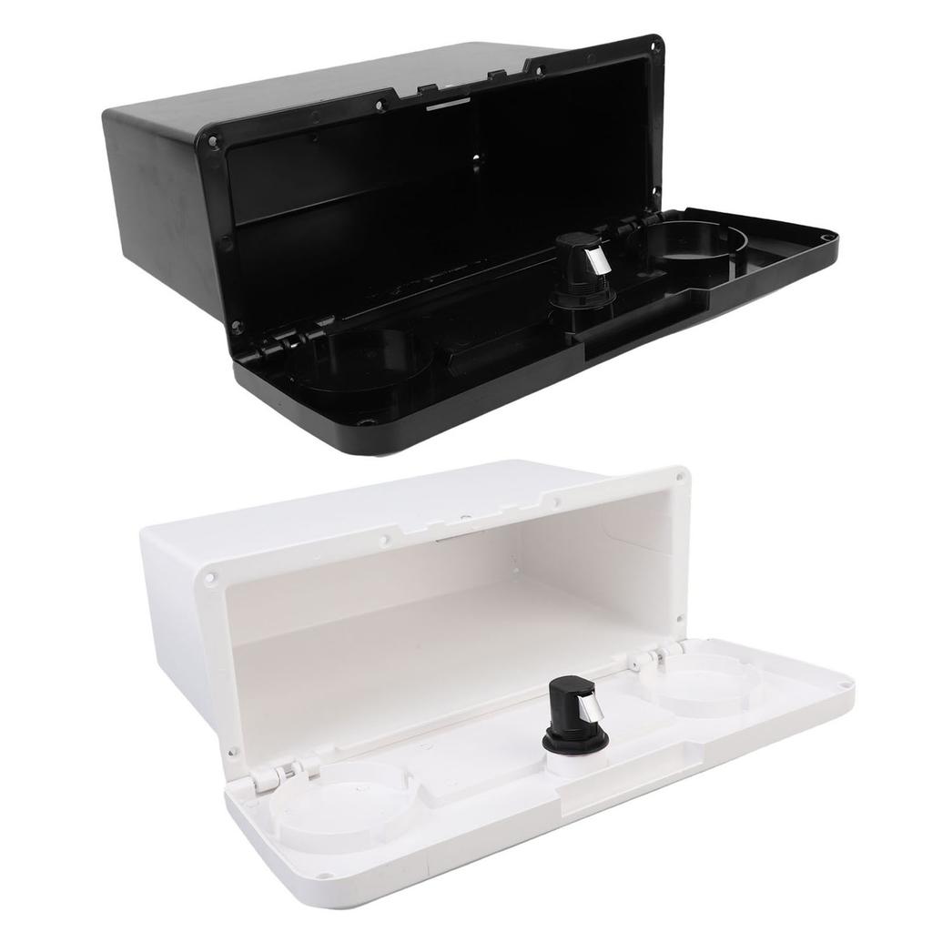 Úložný box na loď Multifunkční držák na nápoje Design Vodotěsné těsnění Box na dok pro jachty se skrytým tlačítkovým zámkem