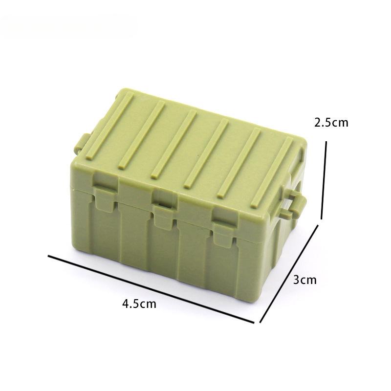 

Військові аксесуари Можна ставити ляльок Збірна розкладачка Збройовий ящик Шестиколірні додаткові частини Іграшковий будівельний блок