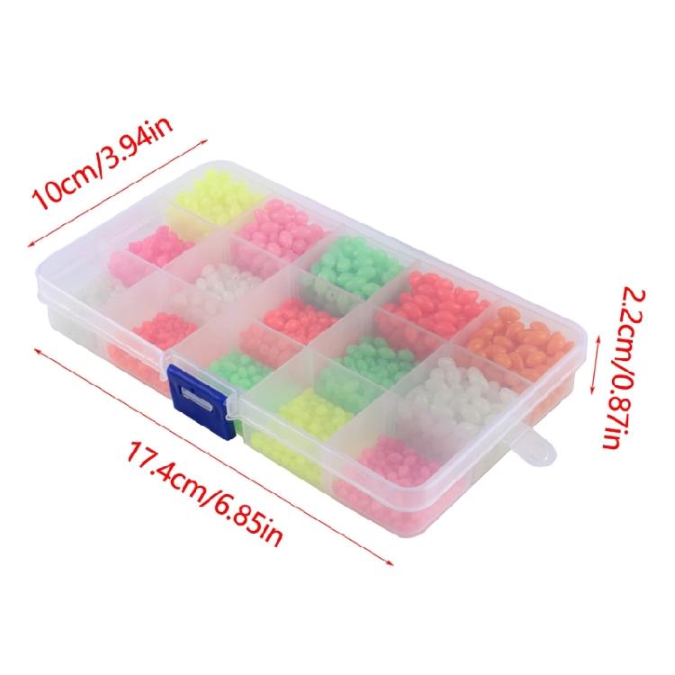 Fishing Beads Oval Round Shaped Hard Glow Eggs Beads Saltwater Fishing Tackle Punch Baits Rigging Beads