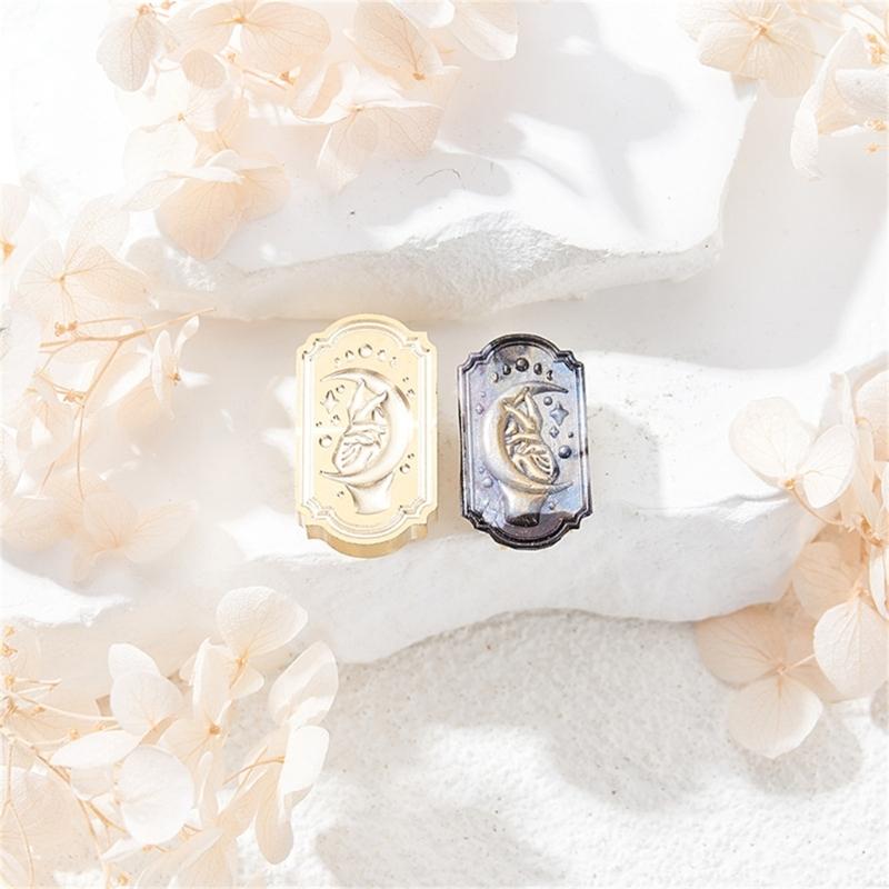 Wax Seal Stamp Head for Valentine Card Wedding Invitation Envelope, Exquisite Pattern Wax Seal Stamp Head