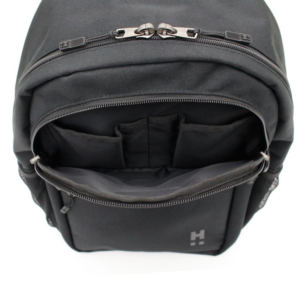 Hapitas Round Business Black H-Plus Backpack, HPL5157,