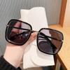 Gradient Square Sunglasses Women Vintage Oversized Sun Glasses Men Brand Designer Trendy Colored Glasses Outdoor UV400