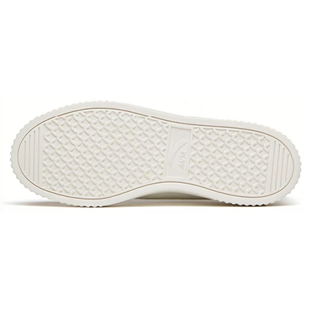 Anta Platform Abrasion Resistant Breathable Low top Skateboard Shoes Men's White Gray 112148066-1