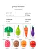 Wooden Fruit & Veggie Cutting Set for Kids' Kitchen Role Play