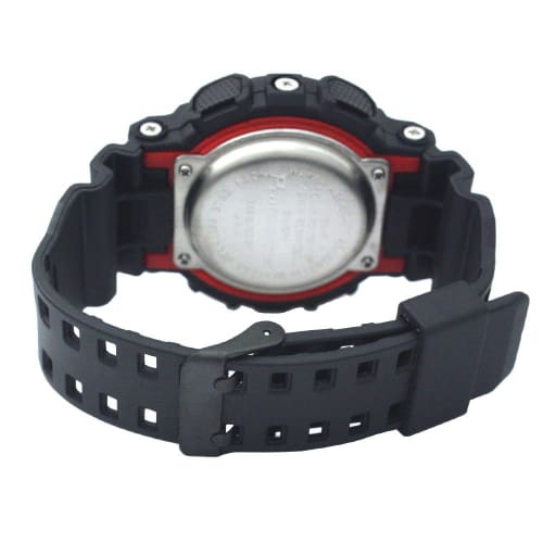 Arias Men's Radio-Controlled Solar Digital Watch with Dash Function, Waterproof, Multi-Function, Backlit, Inverted LCD Display, Urethane Strap, ADWW15