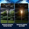 Solar Motion Sensor Light Outdoor LED Waterproof Lawn Street Garden Villa Porch Wall Mounted and Plug-in Dual-Purpose Camping