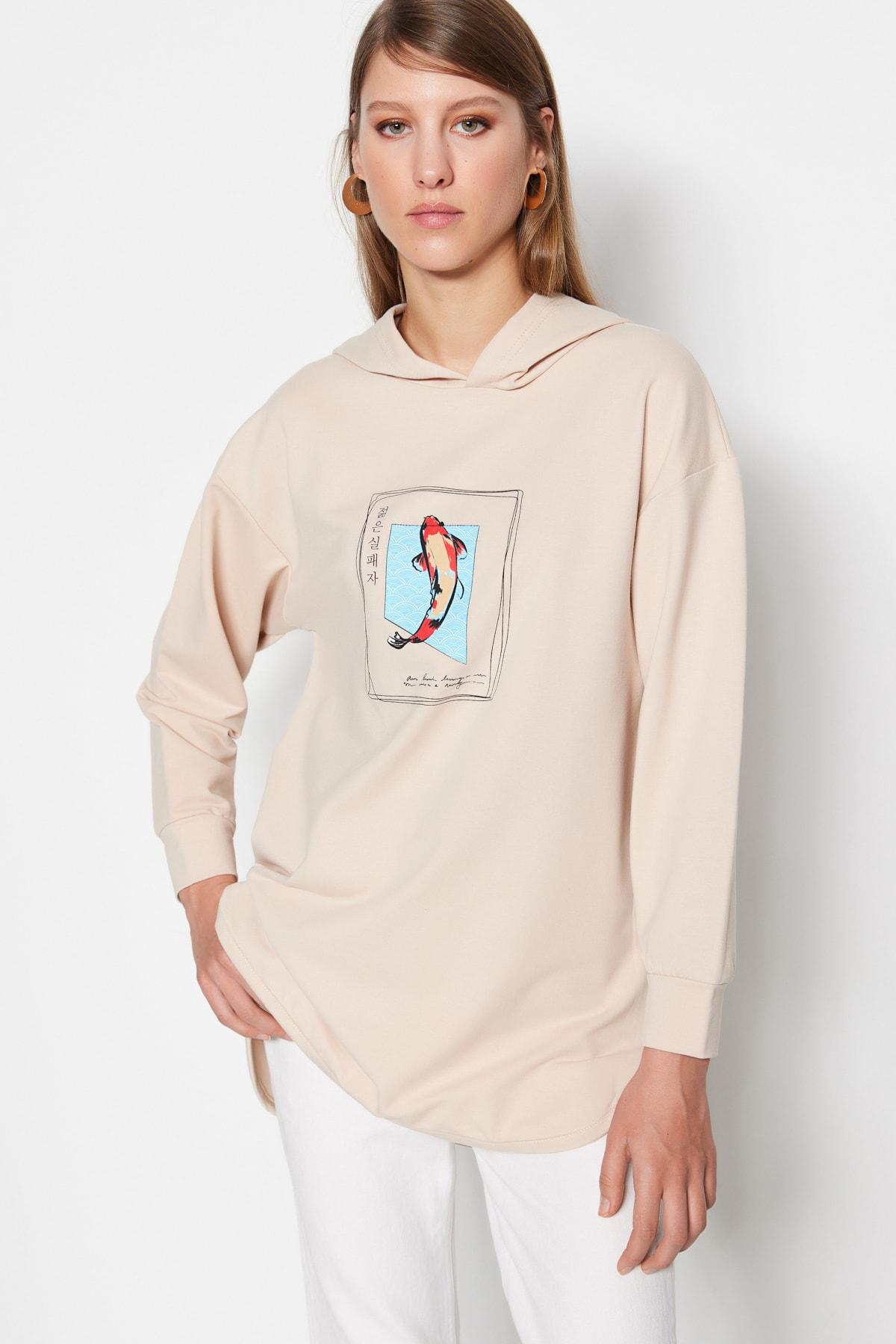 

Толстовка - Бежевый - Классический крой