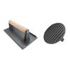 Zhishi Cast Iron Rectangular Grill Meat & Burger Press - 2 Pack