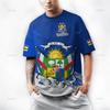 Harajuku The Central African Republic-of Falg Map 3D Printed T Shirt Central African Emblem Graphic T-shirts Men Fashion Clothes
