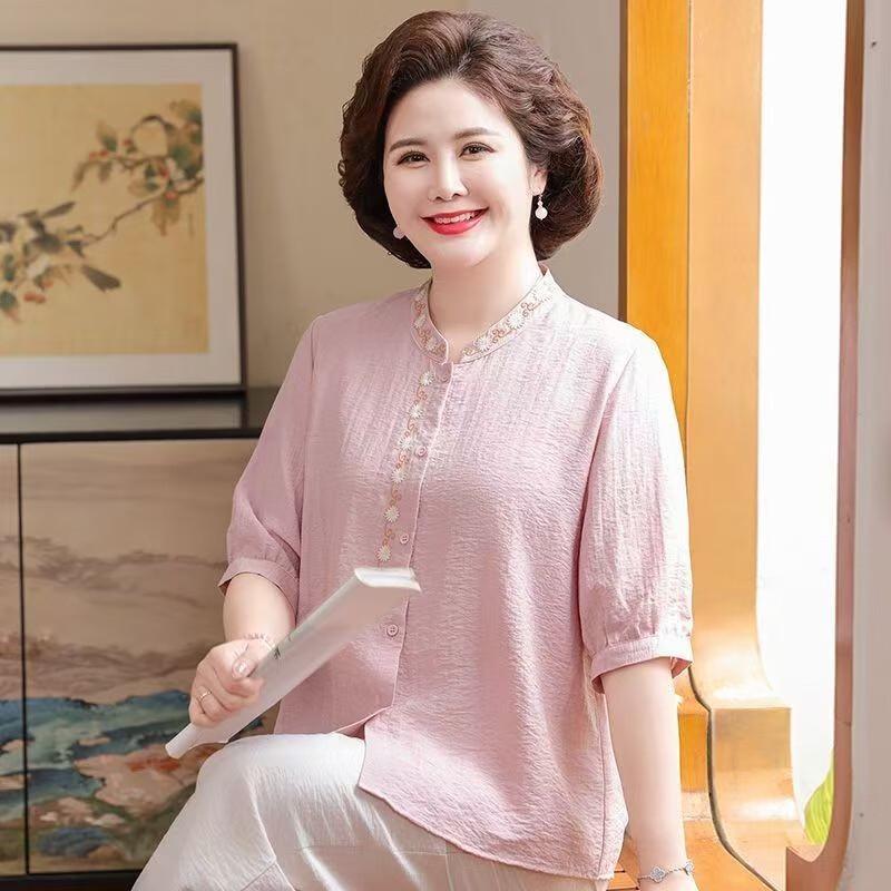 Women's New Chinese Style Floral Summer Two-Piece Set