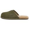 Scuff Slipper Fleece Lined Olive Green 1101111-BTOL