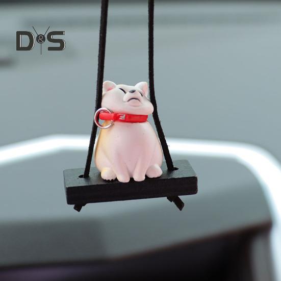 Hund Auto Hängendes Ornament Niedliche Hundeform Rückspiegel Hängendes Auto Klimaanlage Innenzubehör
