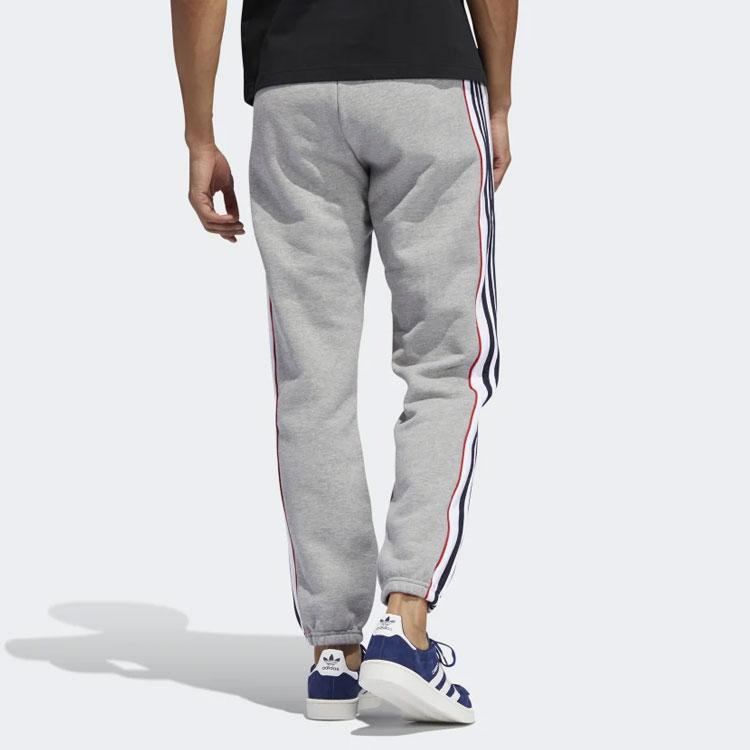 Adidas Originals Trefoil Stripe Splice Track Pants Men Bottoms Grey ED6258