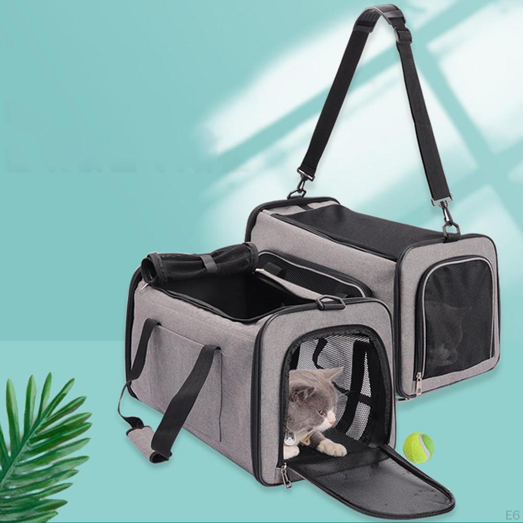 Breathable Folding Pets Carrier, Hiking Traveling Camping Sightseeing Handbag, Collapsible Bag,