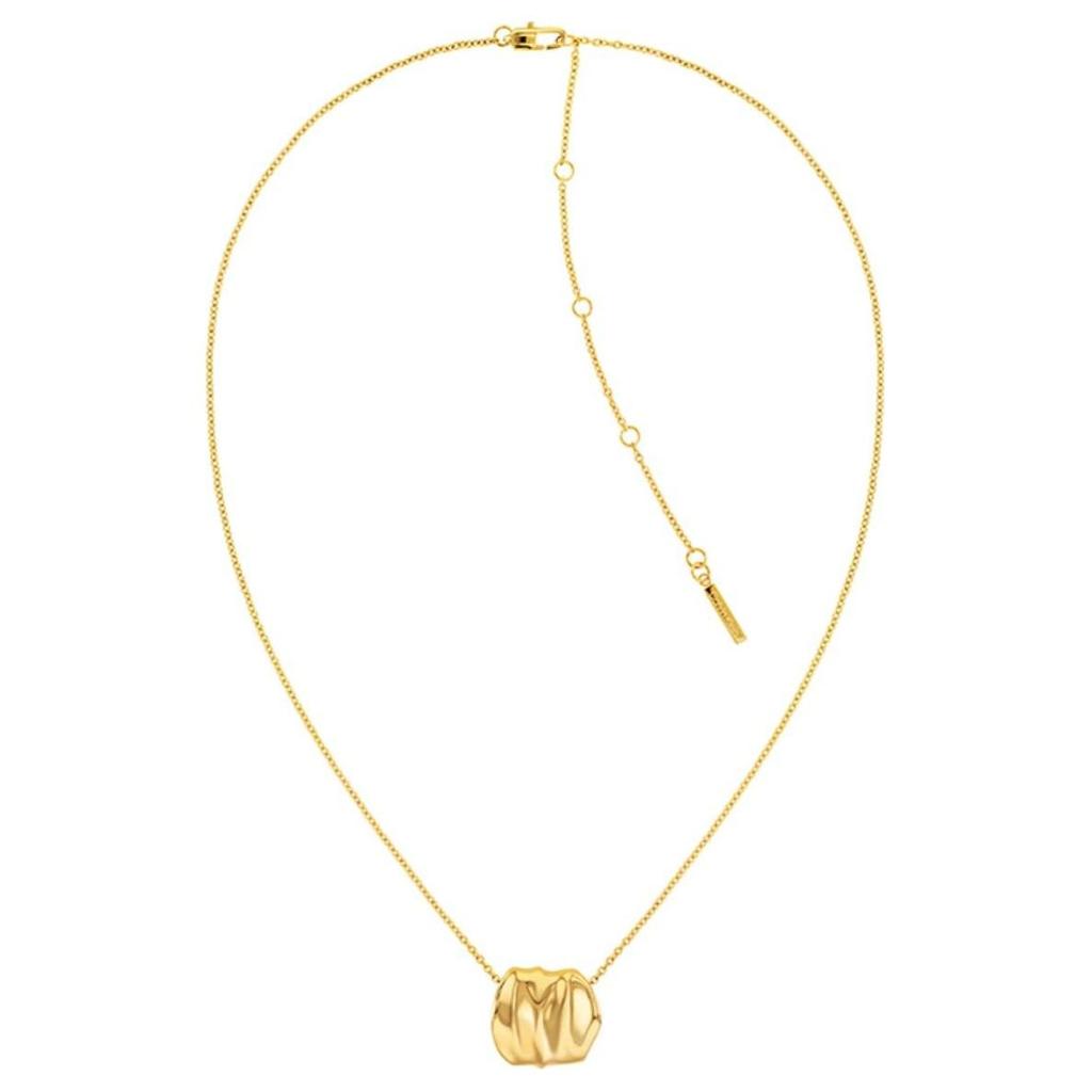 Calvin Klein Timeless Collection Small Apple Elegant Stainless Steel Necklace Women Necklace Gold 35000639
