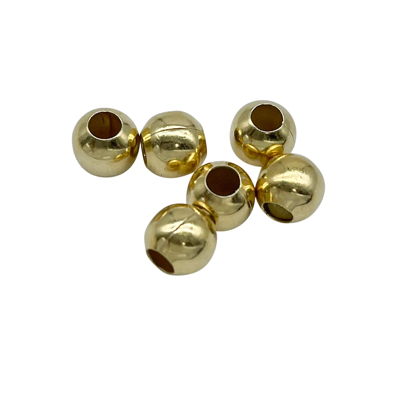 

Горокуро [Серебро 925 пробы Золото 6мм 1 шт.] Серебряные аксессуары Серебро 925 пробы Ожерелье Браслет Кастомные детали Материал Бусины для ожерелья