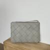 Fashion Litchi Woven Small Square Bag Casual Handheld Tote Unisex Business Commute
