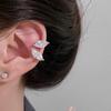 Light Luxury Water Drop Cubic Zirconia Ear Clip for Women - Exquisite Stud Earrings for Cartilage and Conch