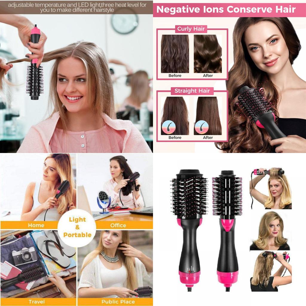 Multifunctional Hot Air Brush 24 In 1 Ionic Hair Dryer And Styling Comb For All Hair Types