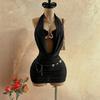 Summer Sexy Swinging Neck Women's Clothing Fashion Hip Skirt Europe and the United States Best-selling Backless Women's Dress