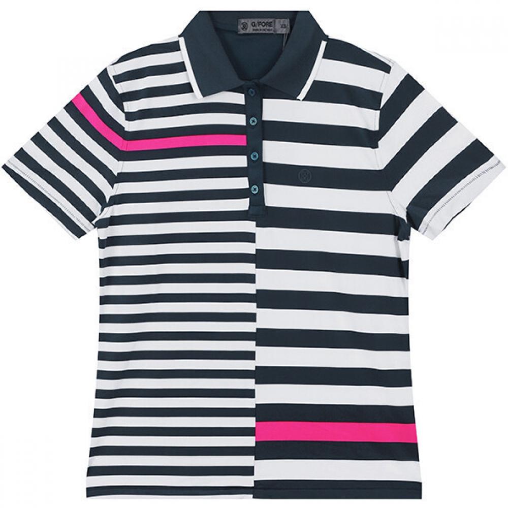 

Zippor Women S Golfwear Bold STripe Polo T ShirTS G4LS22K03TWLT/XS