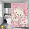 Classics R-Rilakkuma-A 1Pc Shower Curtain Polyester Waterproof Shower Curtain Bathroom Partition Curtain Decoration Accessorie