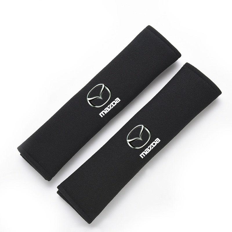 2Pcs Car Seat Belt Pads Seat Shoulder Strap Pad Cushion Cover for Mazda 3 6 Atenza Protege Cx9 Cx7 Cx5 Rx8 Rx7 Mx3 Mx5 Axela KJY5