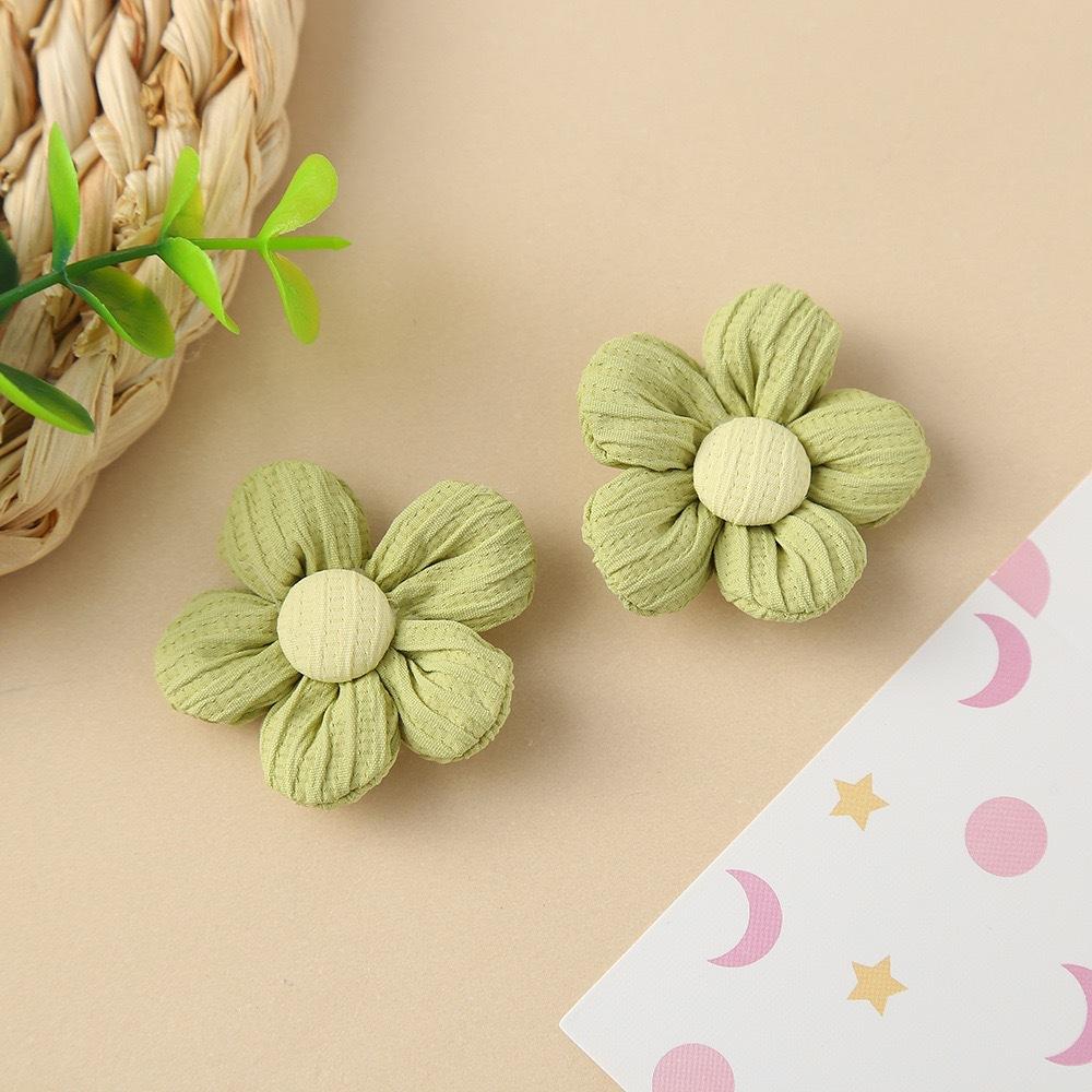 7Pcs Accessories Hand Woven New Colored Fabric DIY Small Flower Headpieces Hair Clips Accessories Clothing Bags Accessories