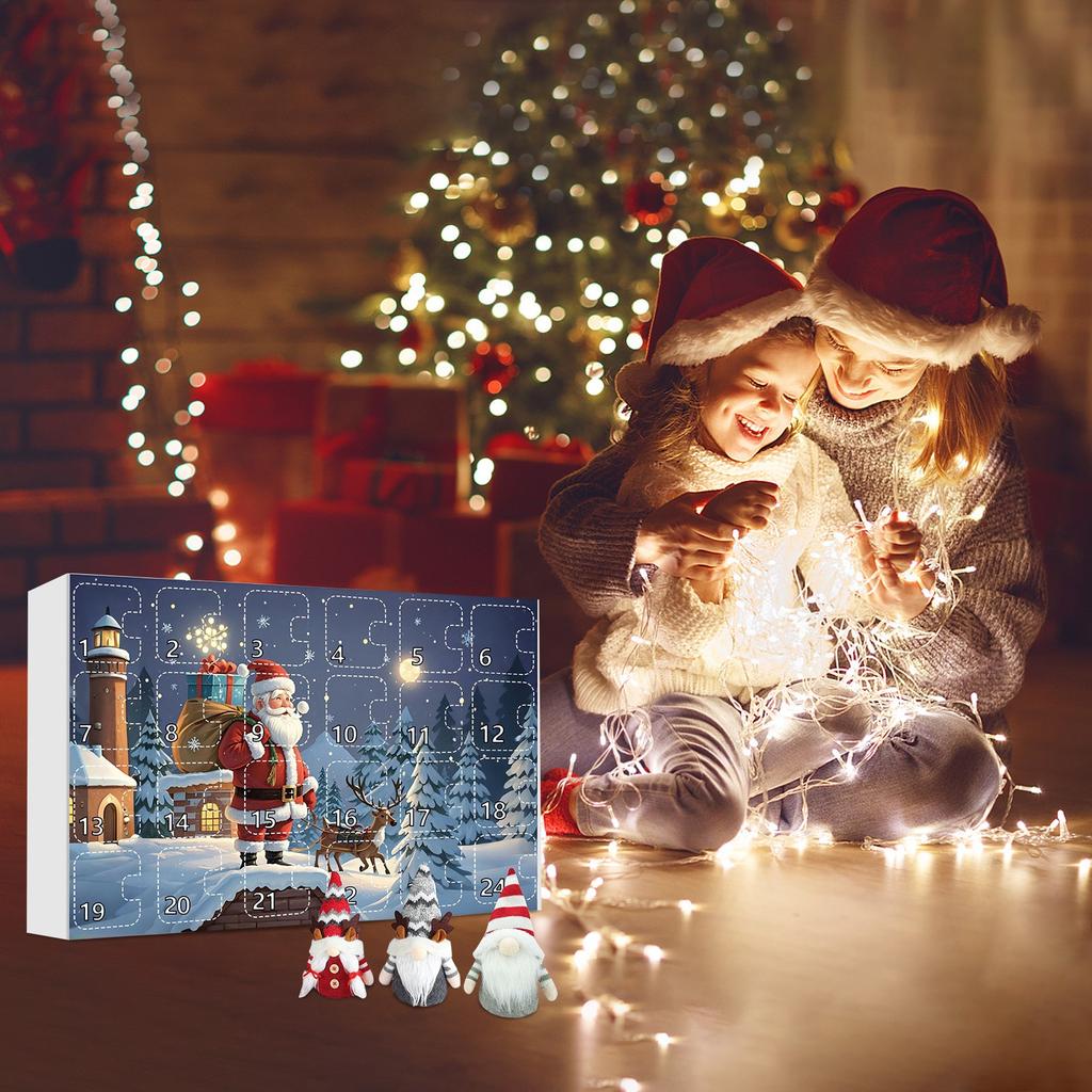Christmas Advent Calendar 24 Days Gnome Countdown Calendar Faceless Old Man Dolls Surprise Toys Kids Boys Girls Christmas Gifts