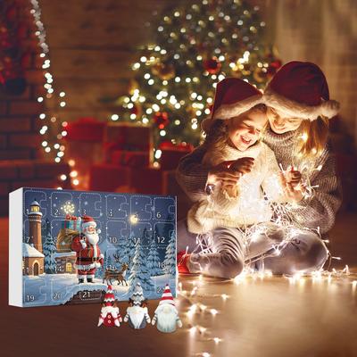 2024 Christmas  2024 Christmas Countdown Calendar With Collectible Gnome Plush Dolls Toy, 24 Day Christmas Advent Calendar, Christmas Gift