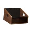 Record Storage Box Rustic Desktop Open for Countertop Dorm Room Sundries Small