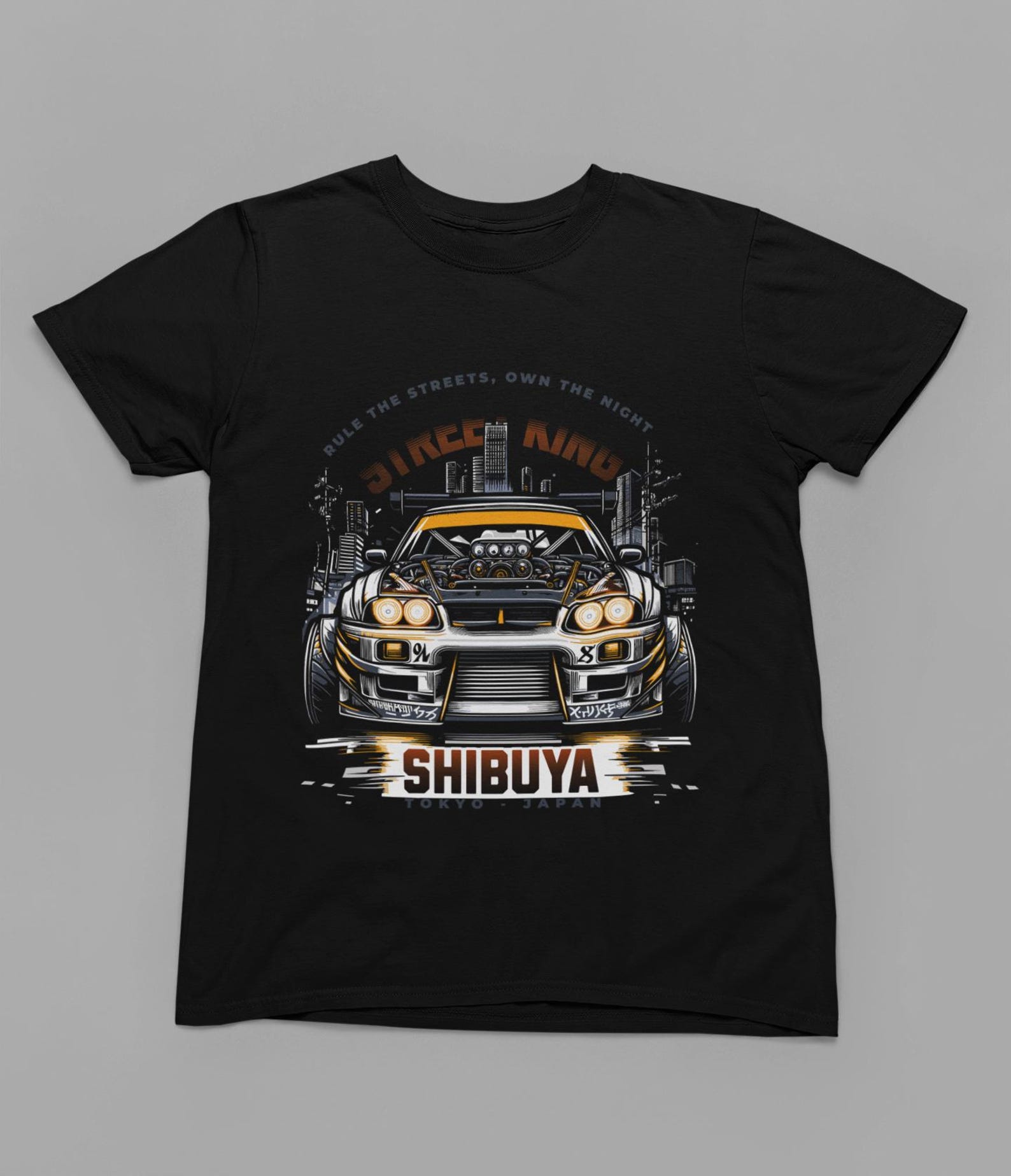 Shibuya Tokyo Shirt, Japanese Street Culture Tee, Urban Car Enthusiast Graphic, Tokyo Nightlife Apparel, Street Legend Gift 4XL