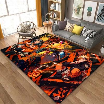 Naruto Schwert Teppich für Wohnzimmer Schlafzimmer Zuhause Sofadekoration, Kinderspiel rutschfeste Bodenmatte