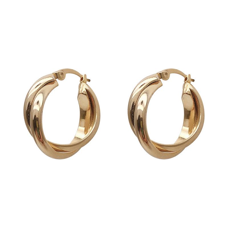 Female Niche Minimalist Earrings золотой