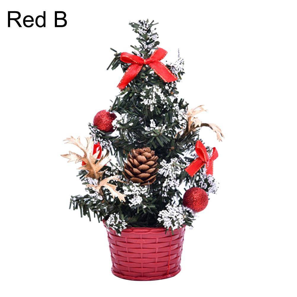 Punots Weihnachtsbaum Mini Künstliche Kugel Stern Desktop Ornament Home Festival Dekor