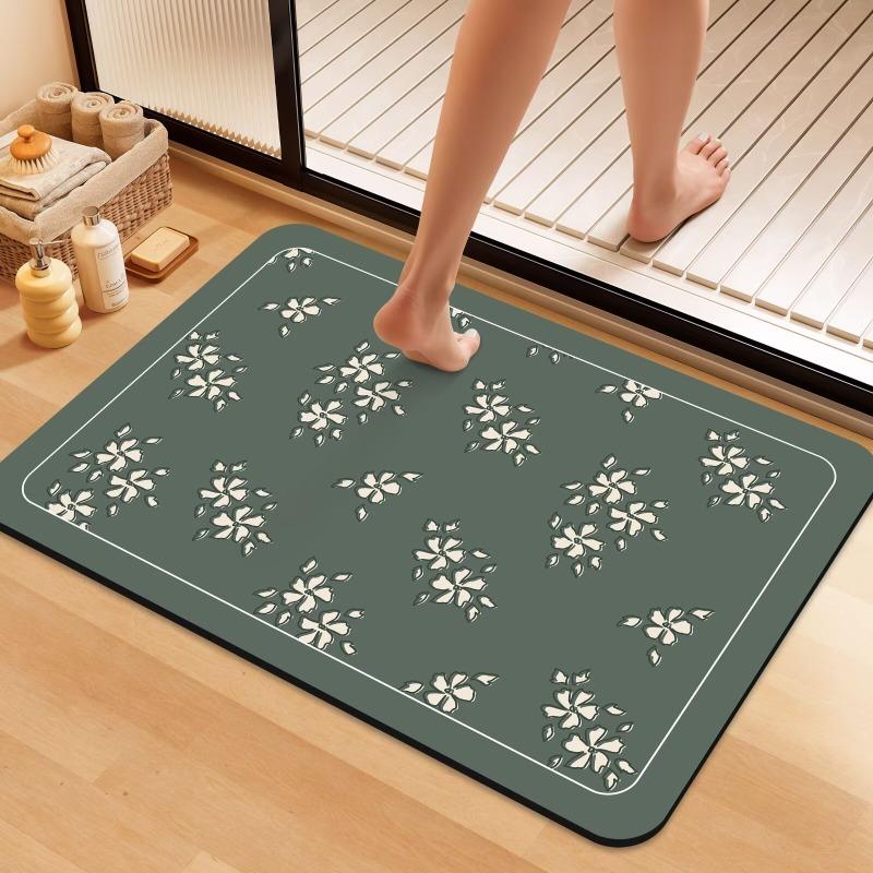 Diatom mud bathroom bathroom,bathroom entrance,non-slip,water-absorbing and dirt-resistant quick-drying foot mat, door floor mat