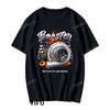 Unisex Turbo TShirt Turbocharger Skull Graphic Print Short Sleeve Crew Neck Car Enthusiast Mechanic Streetwear Casual Tops