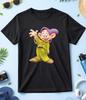 Dopey 7 Dwarfs Funny Short Sleeve White-Black Men / Women T Shirt K609