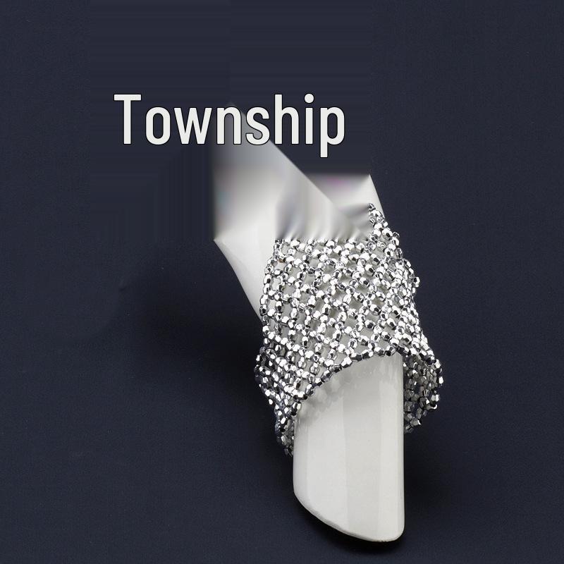 Chic European Beaded Finger Ring Bracelet for Women